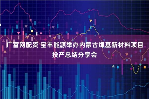 广富网配资 宝丰能源举办内蒙古煤基新材料项目投产总结分享会