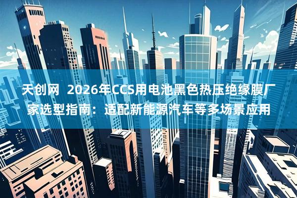 天创网  2026年CCS用电池黑色热压绝缘膜厂家选型指南：适配新能源汽车等多场景应用